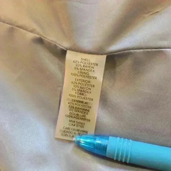 Calvin Klein One Button Blazer Grey size 4 - Picture 11 of 11